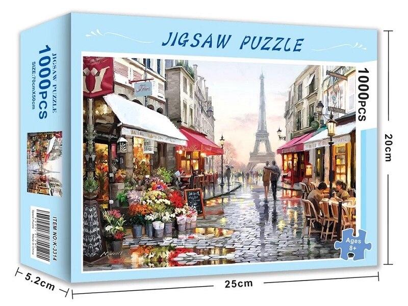 1000 Pieces Paris Street Jigsaw Puzzle – Puzzle Splash